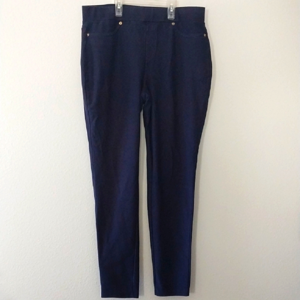 MICHAEL KORS Women's Dark Blue Classic Jeggings size Large
